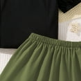 thumbnail image 5 of Hiijoy Big Girls Outfits Elegant Short Sleeve Shirt Pleated Skirt Set, Sizes 12-13Y, 5 of 7