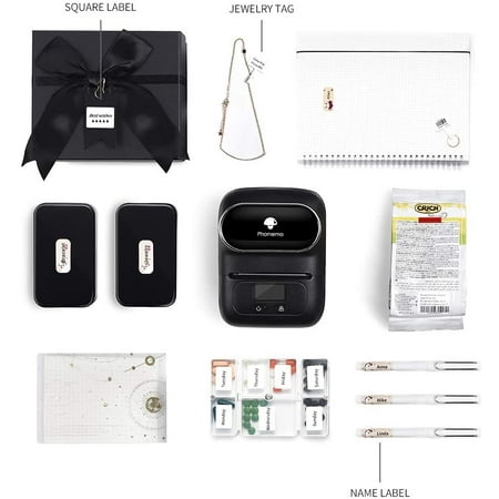 label mailing barcode ios compatible android system bla 30mm roll m110 thermal phomemo printer bluetooth apply maker portable retail jewelry