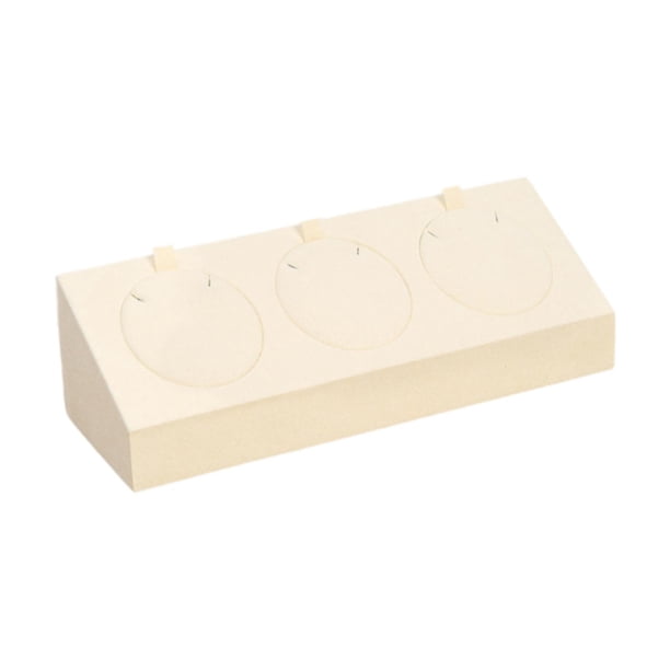 Expositor de joyas Jinwen 3 posiciones ligero colgar en la compra beige