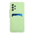 thumbnail image 7 of Galaxy A53 Case, Slim Soft Fit Shockproof Protection Case Dropproof Non-Slip Silicone Case with Card Slots Soft TPU Bumper Phone Wallet Case for Samsung Galaxy A53 5G 6.5 inch 2022,Green, 7 of 7