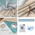 thumbnail image 6 of Blackout Curtains for Bedroom, Beach Coastal Room Darkening Window Drapes for Living Room, Summer Nautical Starfish Aqua Beige Thermal Insulated Grommet Curtains, 52x45 inch, 2 Panels, 6 of 9