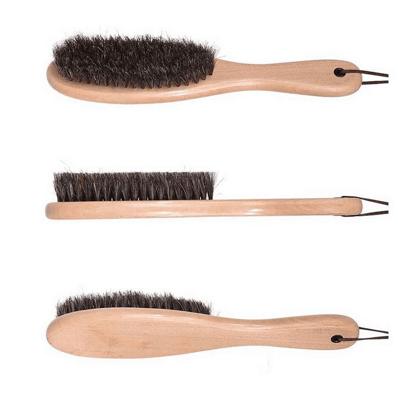 Stone and Clark Jewelry Cleaning Brush - Small Horse Hair Brushes for  Laundry w/ Microfiber