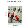 thumbnail image 3 of FCXZI Bathroom Parrot Picture Wall Art, Indoor art wall decoration home is suitable for living room, bedroom, office, dining room, club decoration, can hang Canvas painting 12x16in, 3 of 5