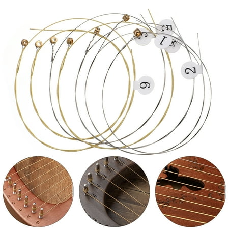 OUNONA 7pcs Harp Strings Lyre String Music Instrument Accessories String Replacement
