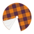 thumbnail image 3 of Kll Fall Buffalo Plaid Christmas Tree Skirt 48",Party Decorations Farmhouse For Christmas Decorations Holiday Party, 3 of 8