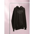 thumbnail image 3 of Live In The Moment Banner Hoodie Women -Image by Shutterstock, Female 5X-Large, 3 of 4