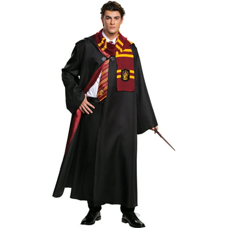 Harry Potter Gryffindor Robe Deluxe Tween/Adult Costume, Medium (38-40)