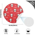 thumbnail image 4 of GZHJMY Round Mesh Placemat, Kitchen Table Decoration, Non-Slip and Heat Resistant, Love Panda, 4 of 7