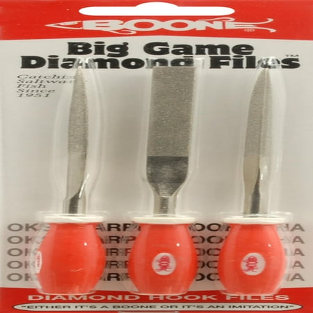 UPC: 0043344063331 | Boone Bait Big Game Diamond Files  3-Pack