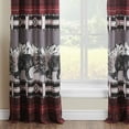 thumbnail image 2 of Greenland Home Fashions Timberline Lodge/Cabin/Western/Lakehouse/Rustic Rod Pocket Light Filtering, Curtain Panel 42"x 84" 2 Panels, 2 of 2