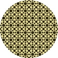 thumbnail image 1 of Ahgly Company Indoor Round Patterned Milk Chocolate Brown Area Rugs, 4' Round, 1 of 6