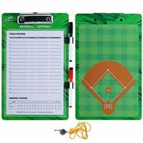 Baseball Coaches Dry Erase Clipboard – Softball Double Sided Lineup Board Bundled
