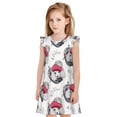 thumbnail image 1 of Vsdgher Mignon Chien Caniche pour Filles Chemises de Nuit Manches Courtes à Volants Robe de Nuit Pyjama pour Fête Pyjama-Moyen, 1 of 6