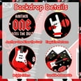 thumbnail image 7 of Another One Bites the Dust 1st Birthday Decorations,Red and Black Balloon Arch Kit, Backdrop Banner and 1st Follow Balloon for Rock Music Theme Birthday Party Supplies., 7 of 7