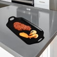 thumbnail image 3 of Ceramic Baking Pan Nonstick Cake Plate Simple Ovenware Porcelain Food Serving Tray with Double Handle for Home Decor (Black), 3 of 5