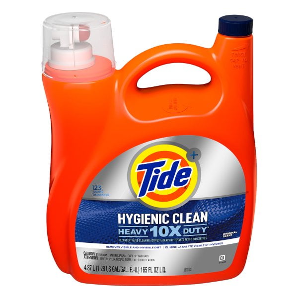 Tide Original Hygienic Clean Heavy Duty Liquid Laundry Detergent, 165