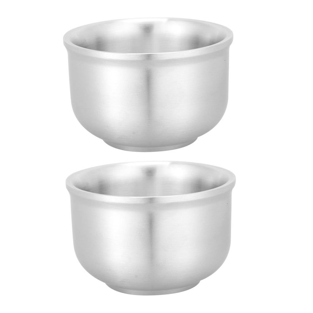 KHBUAB Household Ramen Bowl Heat-Resistant 304 Stainless Steel 2Pcs