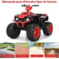 thumbnail image 2 of Cuatriciclo Eléctrico ATV Costway para Niños Rojo con Música y Luces LED, 2 of 8