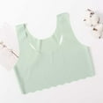 thumbnail image 2 of Girls Bras 10-12 Years Old Sport Training Bra Seamless Racerback Soft and Comfortable Underwear Camisole Wireless Cotton Crop Tops Bralettes Light Green 10-14 Years, 2 of 6