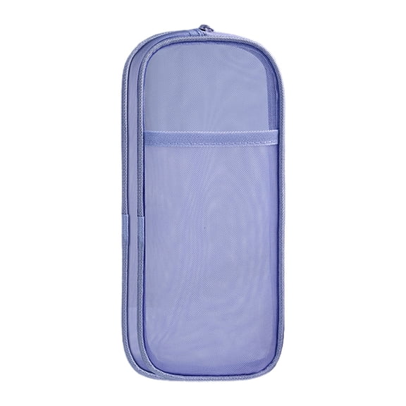 SLYNSHome Mesh Pencil Case with Zipper Clear Pencil Pouch Marker Pouch Travel Makeup Bag Stationary Organizer Pen Bag for Adult Office College