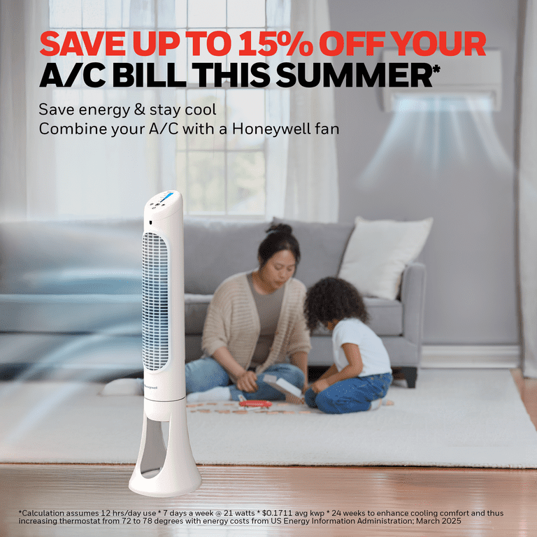 Honeywell 40 Inch QuietSet Tower Fan with Remote Control photo 5