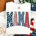 thumbnail image 3 of Preppy Patriotic Mama Shirt Checkered Patriotic Mom Tshirt Red White Blue Bows Coquette 4th of July America 250 Anniversary, 3 of 6