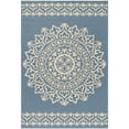 thumbnail image 4 of SAFAVIEH Beach House Braiden Medallion Indoor/Outdoor Area Rug Cream/Blue, 5'3" x 7'6", 4 of 7