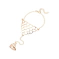 thumbnail image 1 of Qarigey Aleación anillo ajustable mano arnés cadena mujer chica mano joyería Type1 NO1 Qarigey AP1288-01B, 1 of 6