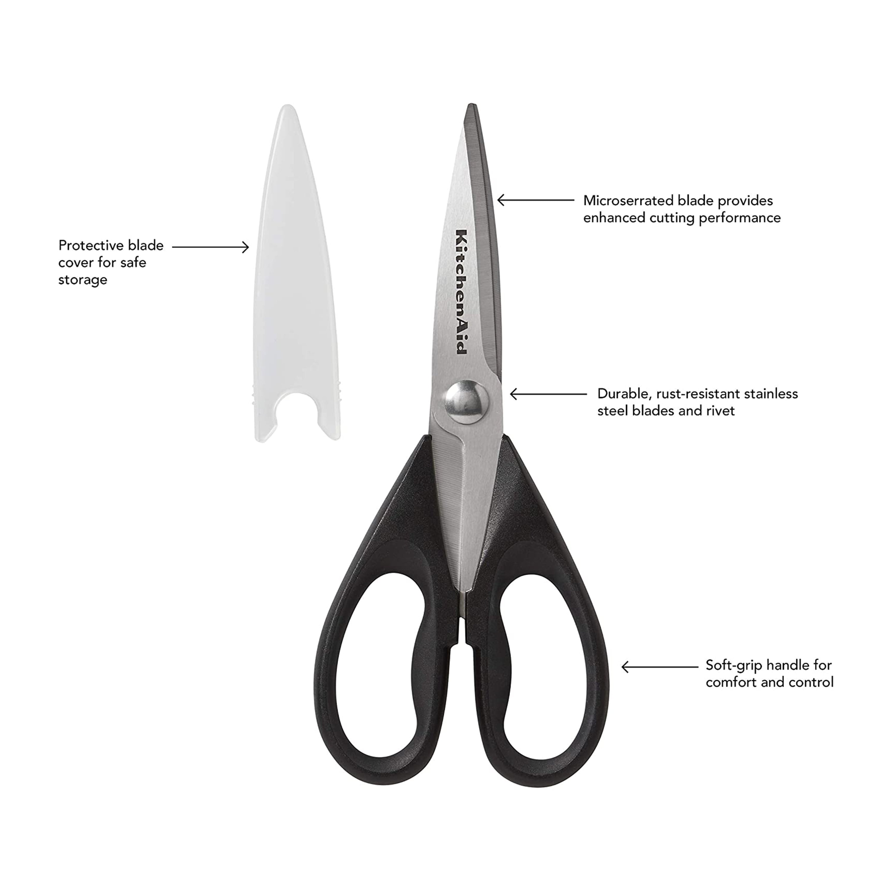 KitchenAid all purpose utility kitchen shears scissors in choice of color