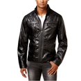 thumbnail image 2 of INC Mens Zones chamarra de motocicleta de piel sintética, negro, mediano I-N-C Chaqueta de moto, 2 of 2