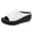 39#White, variant on Women's Slip-On Platform Wedge High Heel Sandals Soft Lightweight Casual Open Toe Fish Mouth Summer Beach Walking Slippers
