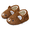 Brown bear, variant on JOINFREE Toddler Girls Boys Fuzzy Slippers Wide Toe Box Warm House Slippers