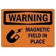 thumbnail image 1 of SignMission OS-WS-A-1218-L-12673 12 x 18 in. OSHA Warning Sign - Magnetic Field in Place, 1 of 1