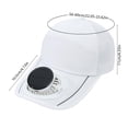 thumbnail image 4 of USB Solar-Powered Fan Hat, Solar Charging Sun Hat, LED Display Cooling Hat, Mesh Baseball Cap with Fan, Outdoor Sun Protection Hat for Men and Women （White）, 4 of 7