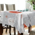 thumbnail image 5 of Yayeee Tablecloths 60" x 60" Rectangle Wrinkle Resistant Party Table Cover, Cartoon Red Houses, 5 of 8