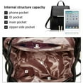 thumbnail image 3 of Bolso para mujer Mochila Monedero Pu Cuero Cremallera Bolsas Moda Casual Mochila Cartera y bolso, 3 of 6