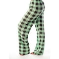 thumbnail image 2 of HVOBTTY Women's Long Pajama Pants, Pajama Pants for Women Plus Size, Women's Comfortable Soft Plaid Print Drawstring Elastic Waist Long Pajama Pants Green, XXXL, 2 of 5