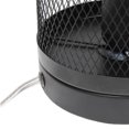 thumbnail image 4 of Simple Designs Black Mesh Cylindrical Steel Table Lamp, 4 of 6