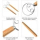 thumbnail image 5 of 13-Inch Danish Dough Whisk, Wooden Handle Stainless Steel Dutch Whisk, Bread Mixer & Dough Scraper for Pastry, Pizza & Cake Batter, 5 of 5