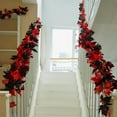 thumbnail image 2 of MOQIN 6PCS Fall Maple Leaves Garland 5.6Ft Artificial Maple Autumn Garland Hanging Fall Vines Table Decorations Front Door Fall Decor Thanksgiving Decorations Decor, 2 of 6