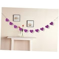 thumbnail image 3 of Luxshiny Heart Shaped Banner Felt Wedding Decoration Purple 1Set, 3 of 8