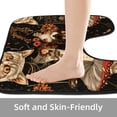 thumbnail image 4 of PhooArto Toilet Lid Cover and U-Shaped Toilet Floor Mat Set of 2 Pieces, Mushroom Cat Flowers Pattern Toilet Mat Set, Machine Washable Seat Covers Non-Slip Absorbent Rugs, 4 of 6