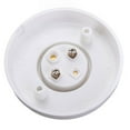 thumbnail image 2 of 3X E27 Round Plastic Base Screw Light Bulb Lamp Socket Holder White, 2 of 2