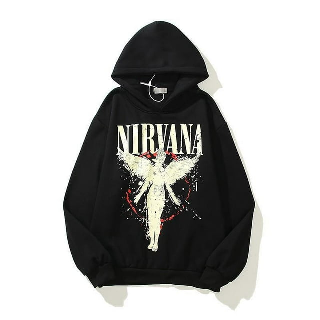 Unisex Lucky Me I See Ghosts Rapper Long Sleeve Sweatshirt Hip Pop Hooded Hoodie for Women