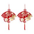 thumbnail image 1 of Wosthever Juego de 2 decoraciones con estilo Chuc Mung Nam Moi, con decoraciones de año nuevo vietnamita para el hogar con Tet vietnamita 2025 Kits de decoración para fiestas A, 1 of 5