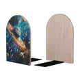 thumbnail image 2 of Easygdp Colorful Planet Universe 2 Pcs Bookend Large Capacity Office Book Ends for Home Office Library School Study Decoration, 2 of 8