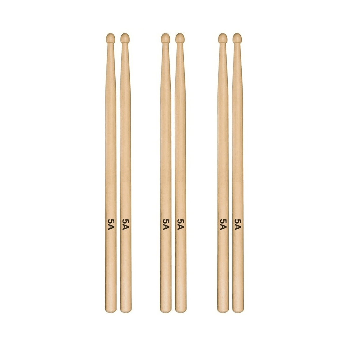 12 Pairs 5A Drum Sticks,Wood Tip Drum Sticks for Adults Kids and Beginners for Musical Instrument Percussion Accessories