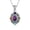 Multi-color, variant on Womens Style Multi Color Round Lapis Turquoise Drop Earrings Silver
