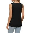 thumbnail image 2 of Women’s U-Neck Sleeveless Tank  Lightweight Pleated Basic Summer Top, 2 of 6