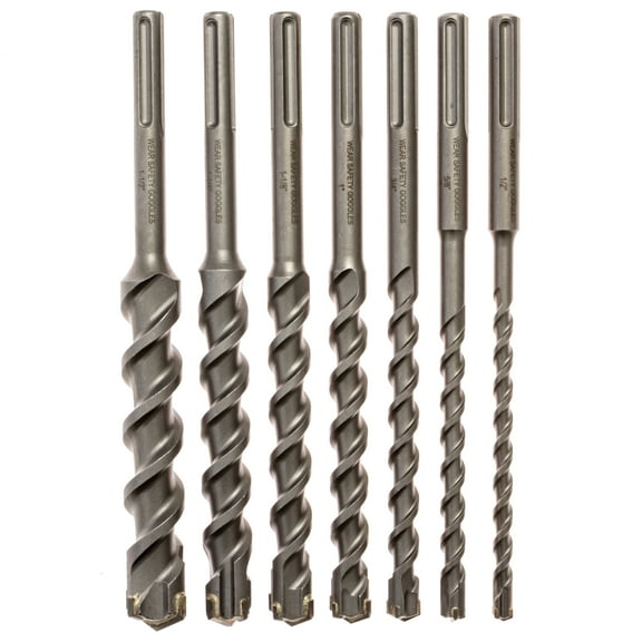 7 Piece Carbide Tipped Masonry Drill Bit Set SDS Max